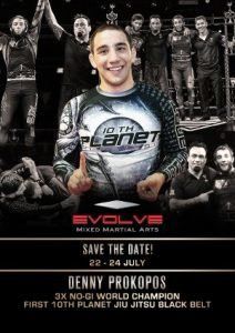 SAVE THE DATE: 3x No-Gi World Champion and Eddie Bravo’s 1st Black Belt, Denny Prokopos, will be at EVOLVE in July!